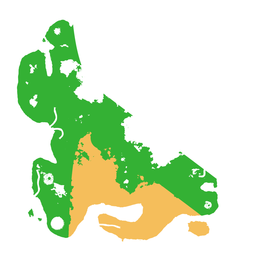 Biome Rust Map: Procedural Map, Size: 3500, Seed: 854343