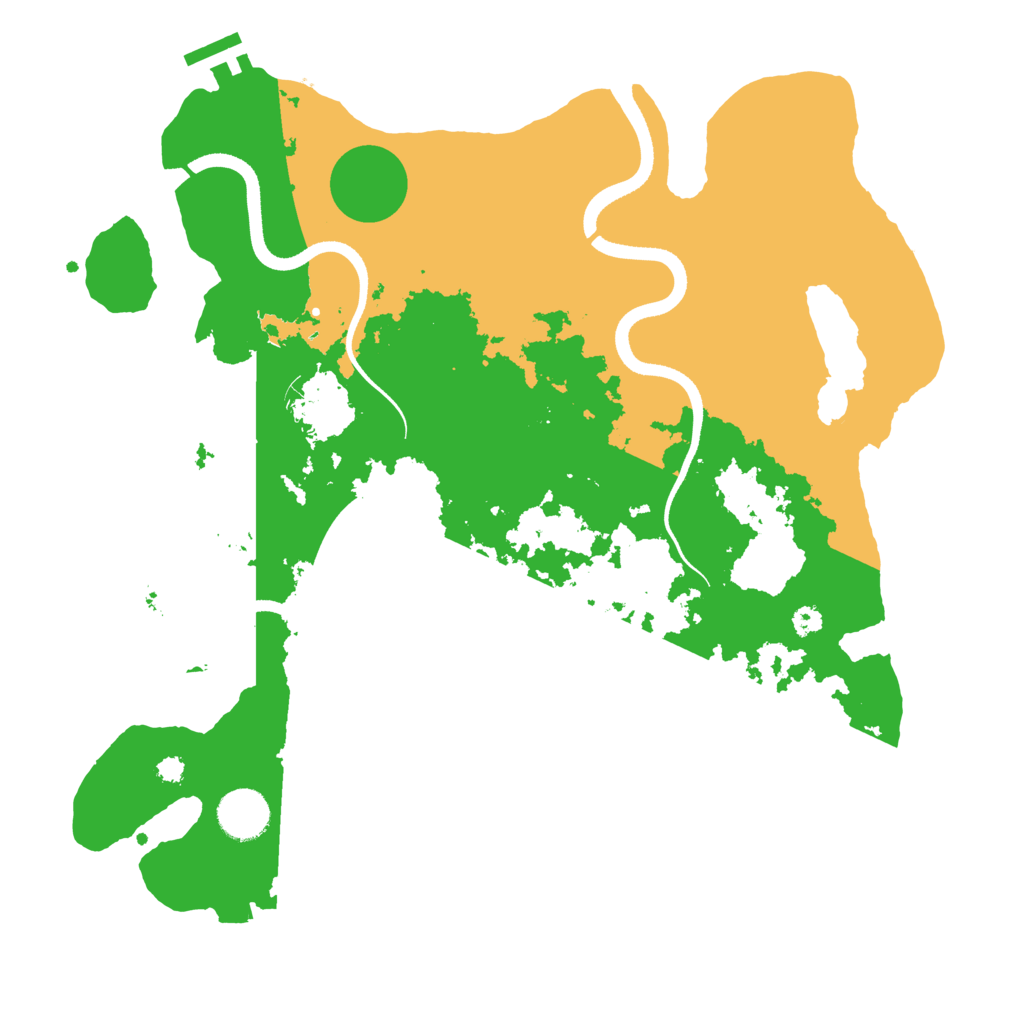 Biome Rust Map: Procedural Map, Size: 3500, Seed: 1008999503