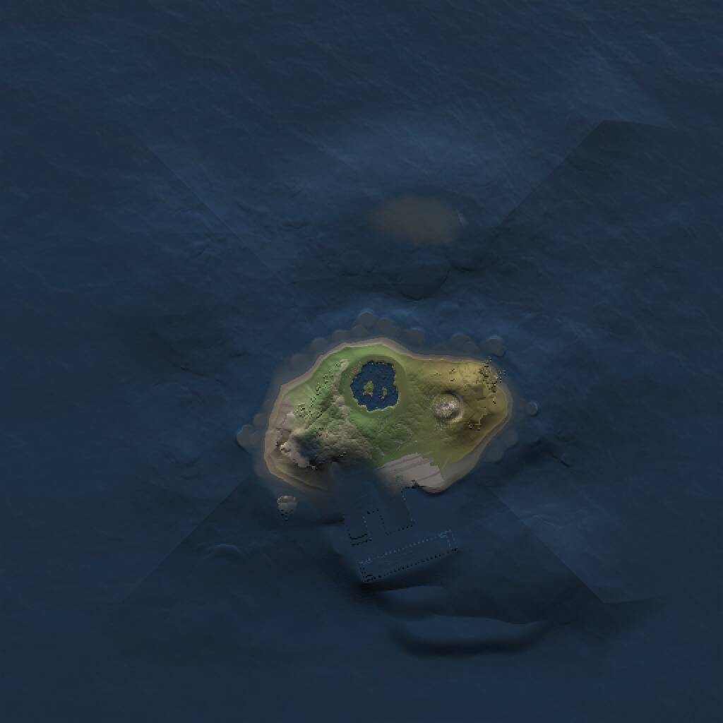 Rust Map: Procedural Map, Size: 1500, Seed: 4075535, 2 Monuments