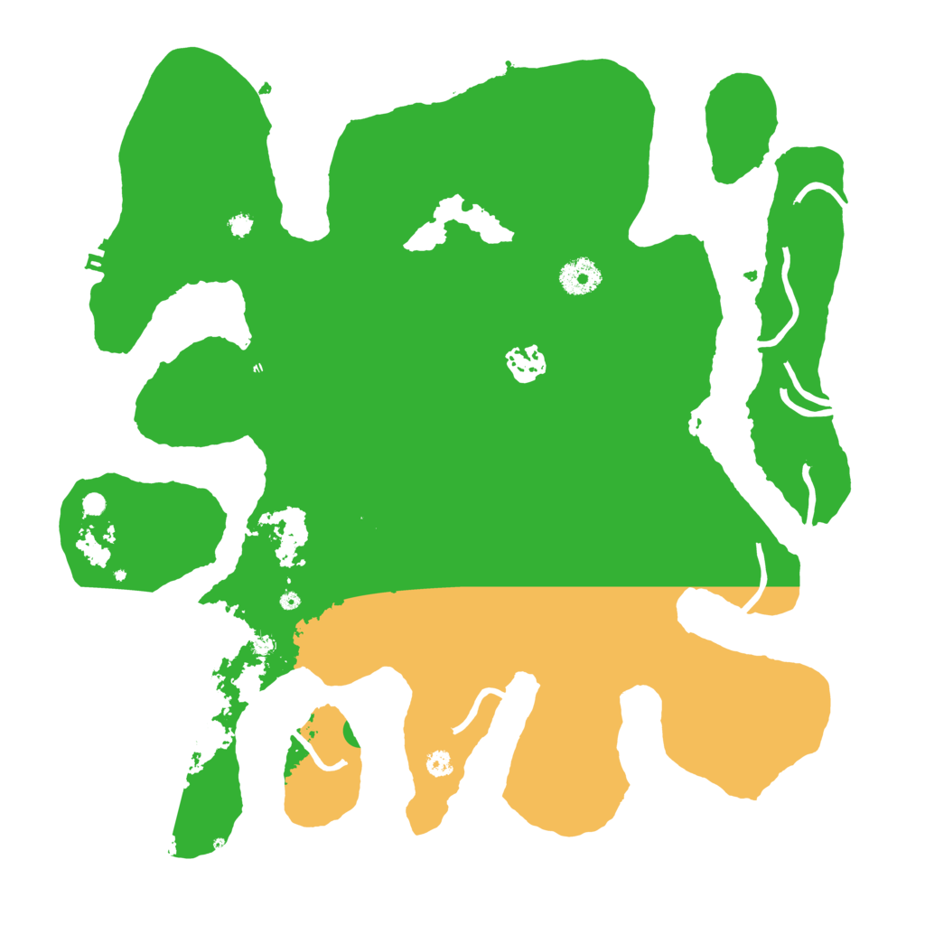 Biome Rust Map: Procedural Map, Size: 3600, Seed: 42687341