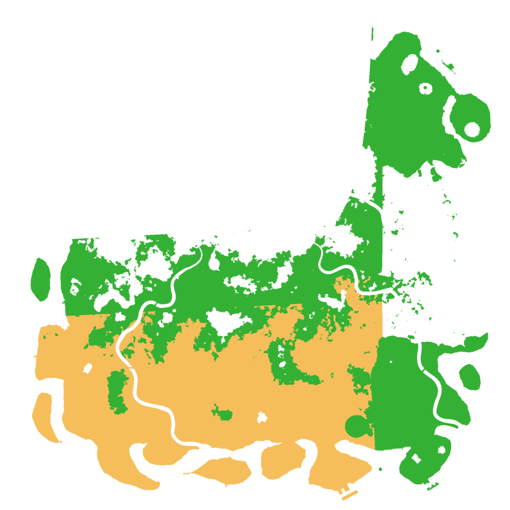 Biome Rust Map: Procedural Map, Size: 6000, Seed: 121502740