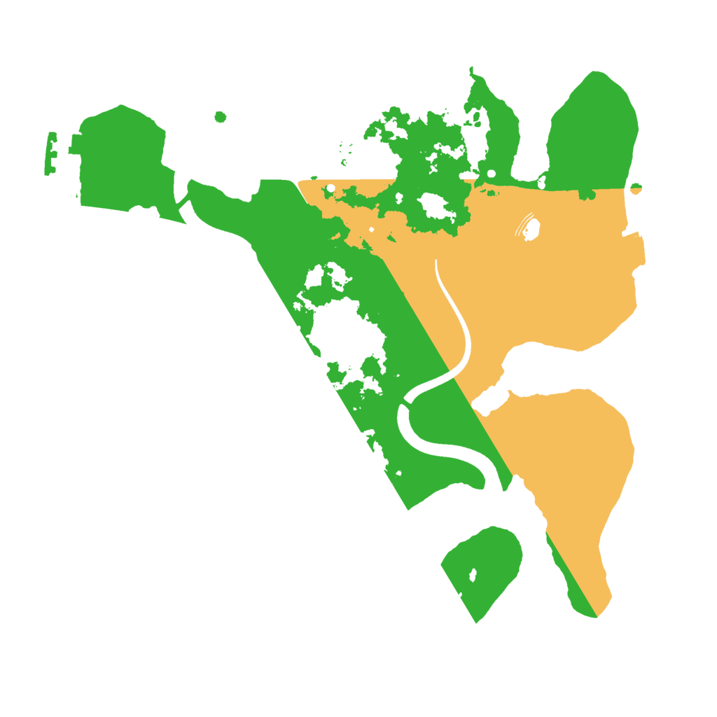 Biome Rust Map: Procedural Map, Size: 2500, Seed: 84115