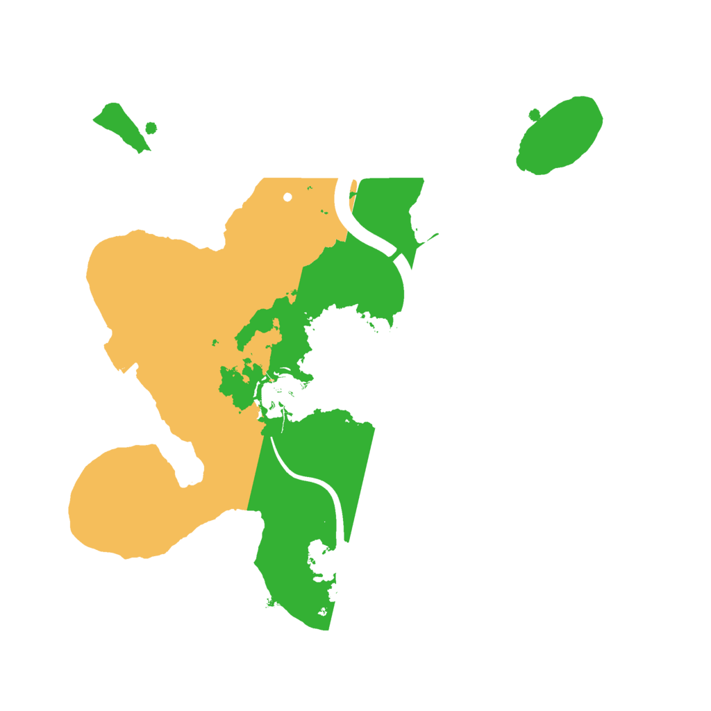 Biome Rust Map: Procedural Map, Size: 2400, Seed: 801984