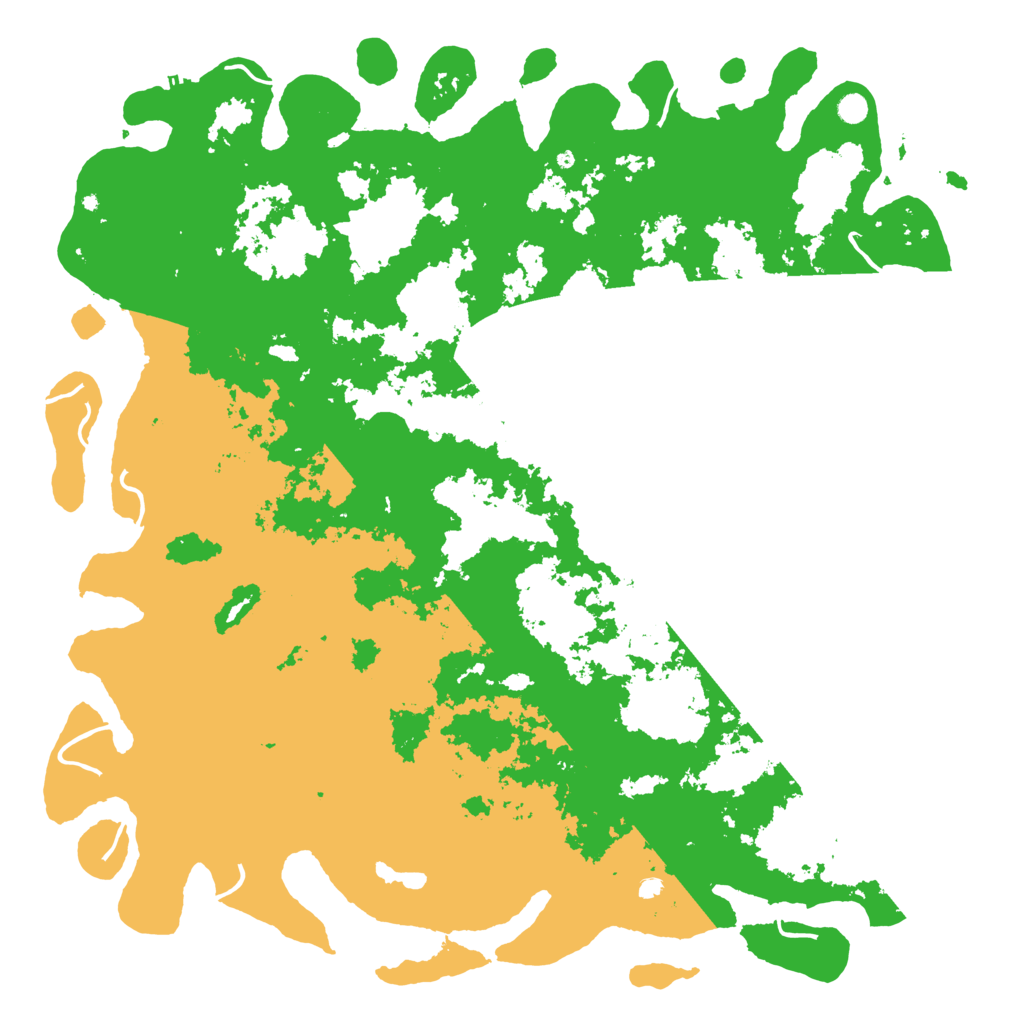Biome Rust Map: Procedural Map, Size: 6000, Seed: 18740514