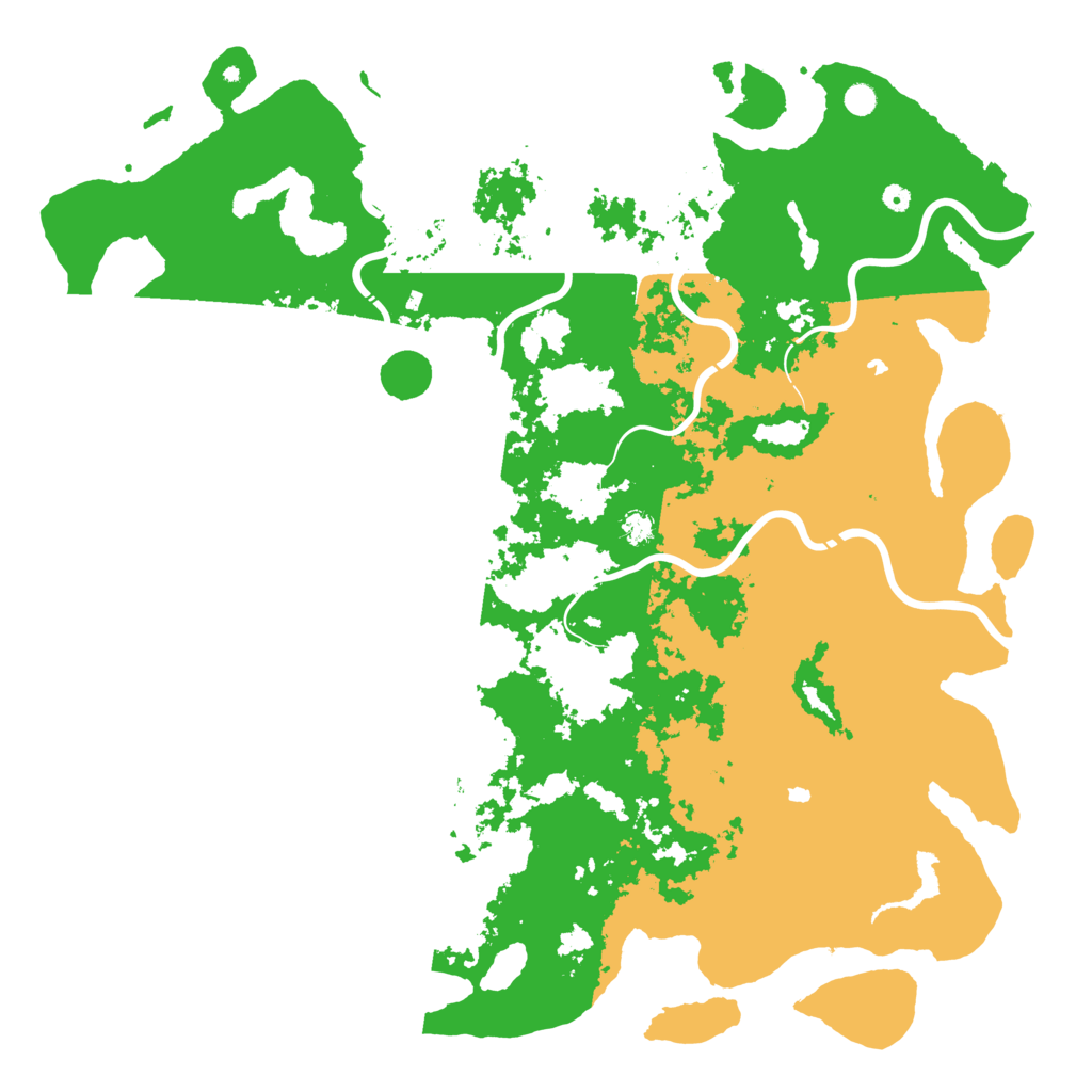 Biome Rust Map: Procedural Map, Size: 6000, Seed: 10960464