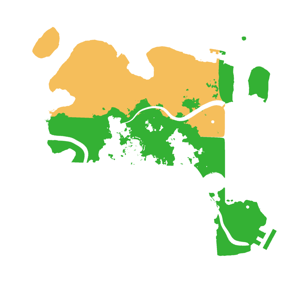 Biome Rust Map: Procedural Map, Size: 2800, Seed: 666999777