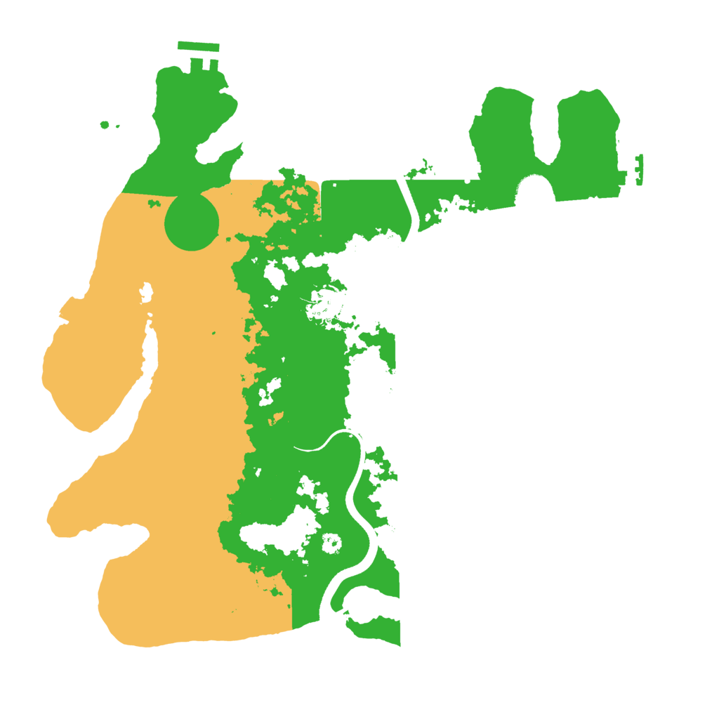 Biome Rust Map: Procedural Map, Size: 3500, Seed: 582469008