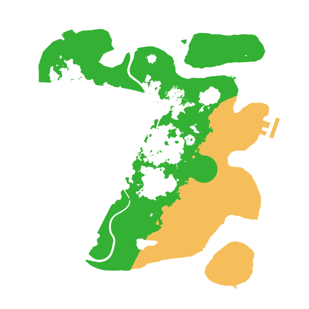 Biome Rust Map: Procedural Map, Size: 3000, Seed: 694200