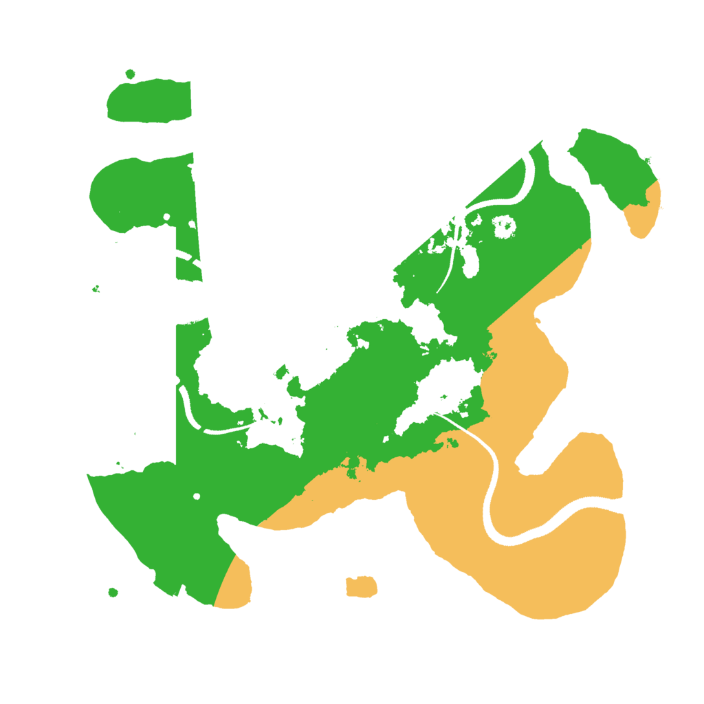 Biome Rust Map: Procedural Map, Size: 3000, Seed: 1238087368