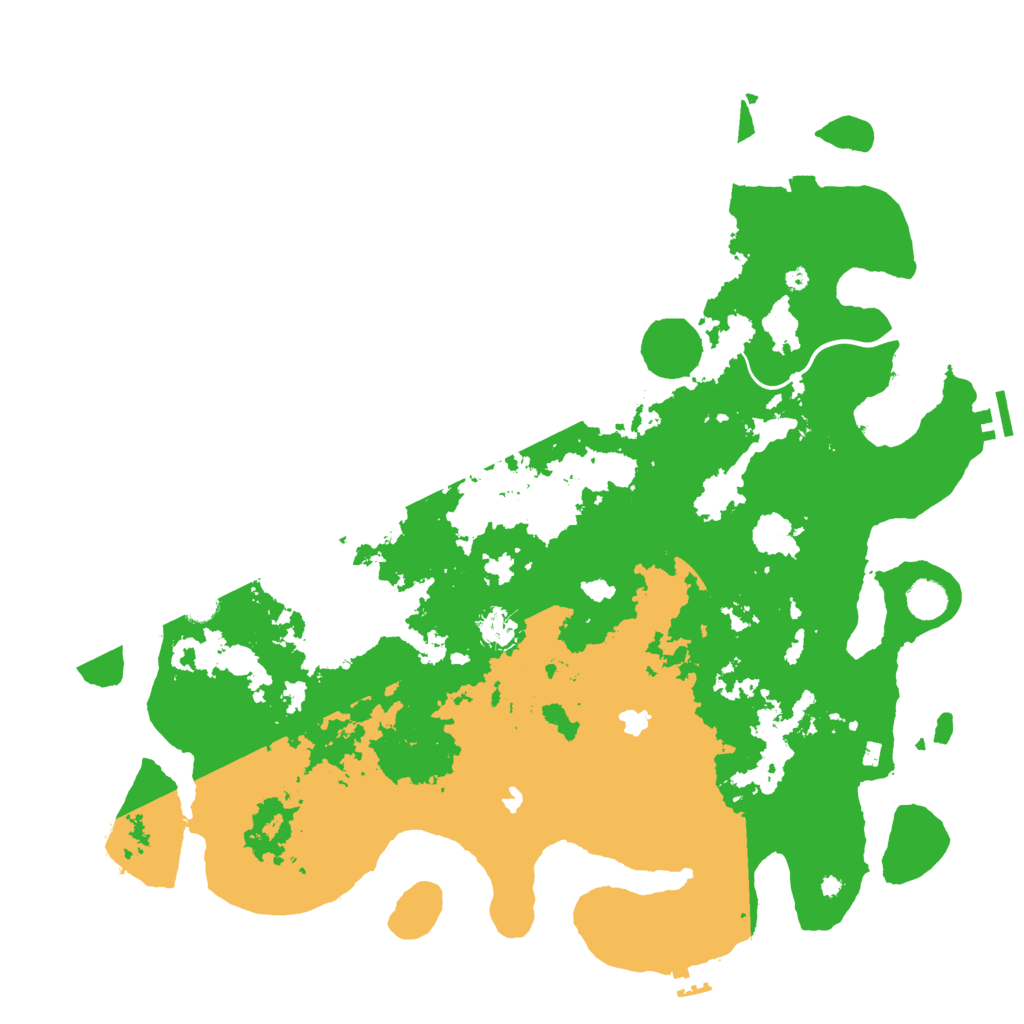 Biome Rust Map: Procedural Map, Size: 4500, Seed: 78599