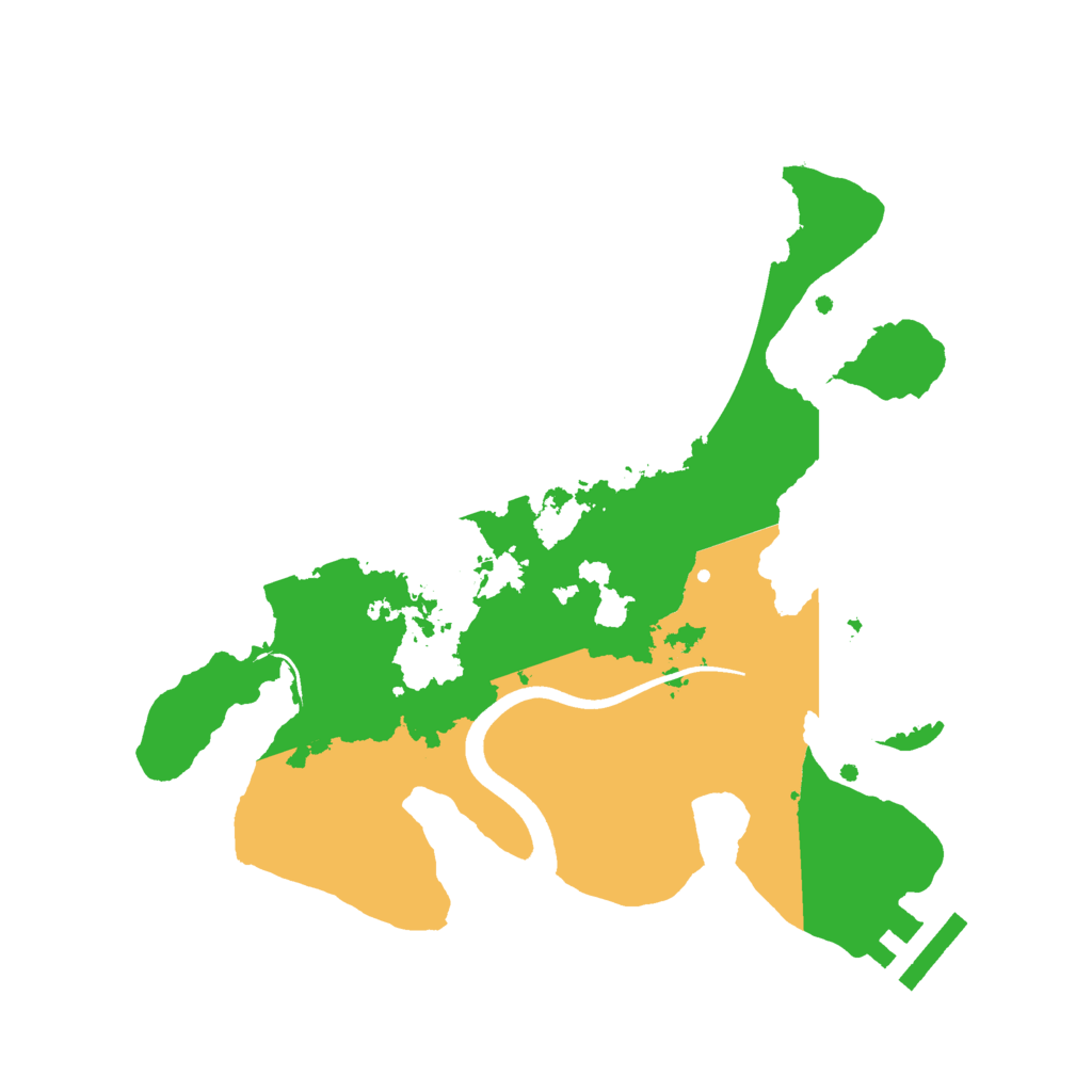 Biome Rust Map: Procedural Map, Size: 2500, Seed: 23751