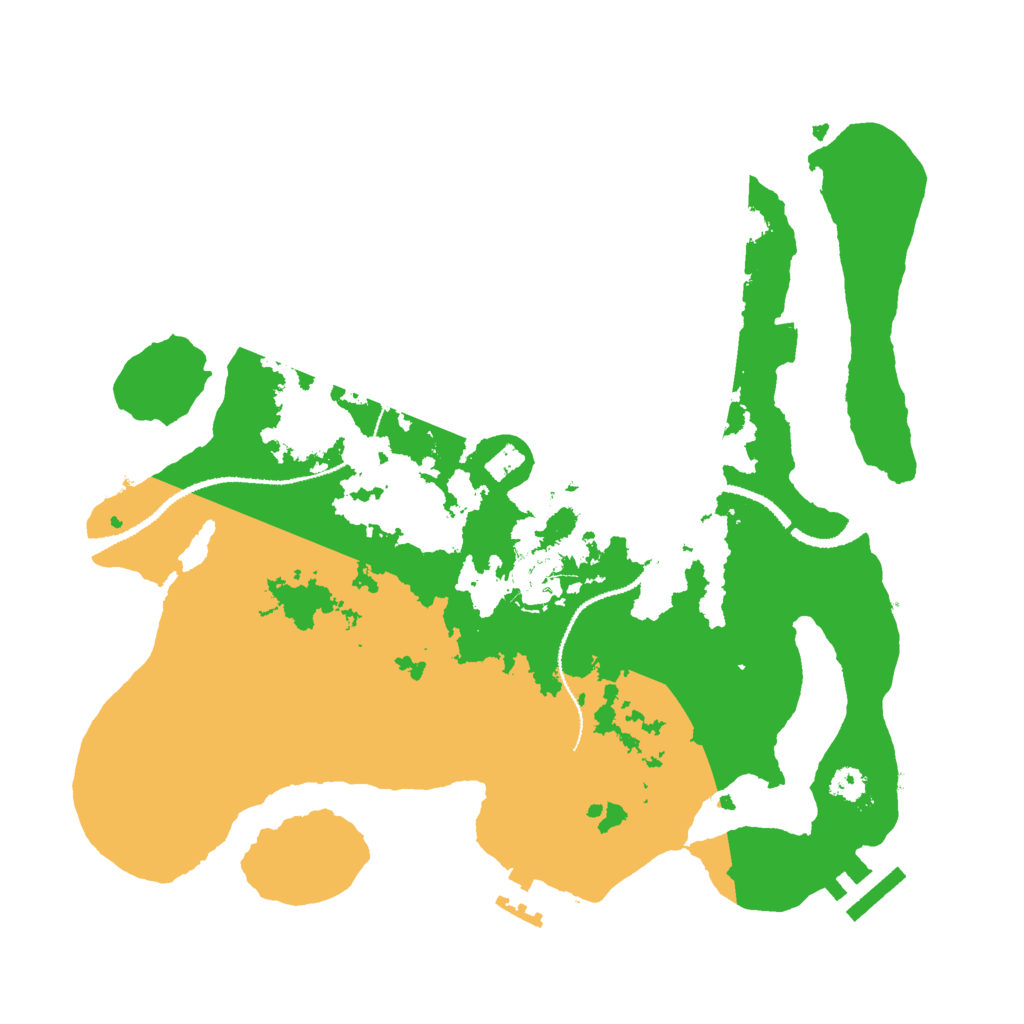 Biome Rust Map: Procedural Map, Size: 3000, Seed: 54539