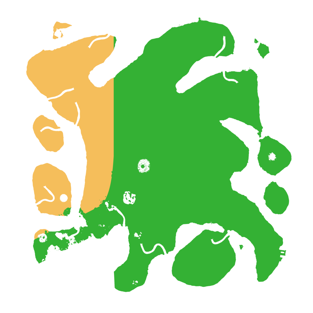 Biome Rust Map: Procedural Map, Size: 3550, Seed: 1000000