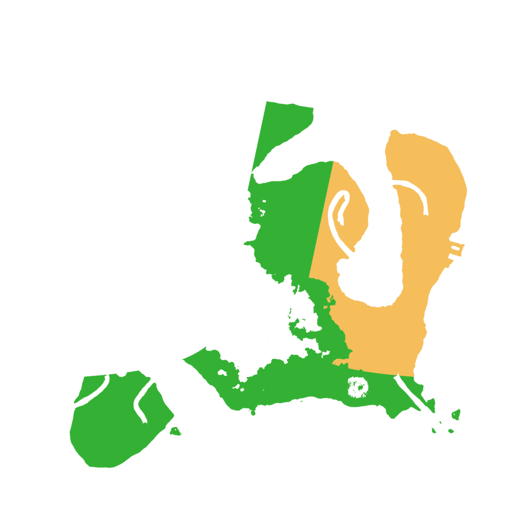 Biome Rust Map: Procedural Map, Size: 2500, Seed: 725235518