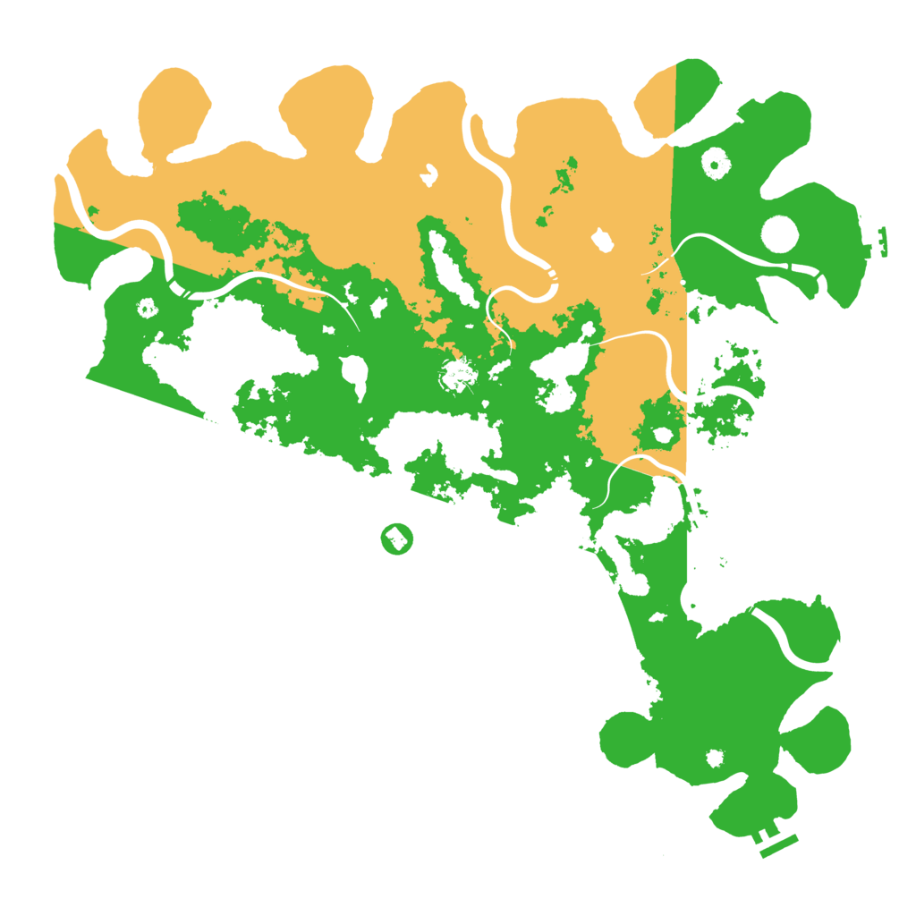 Biome Rust Map: Procedural Map, Size: 4601, Seed: 28152427