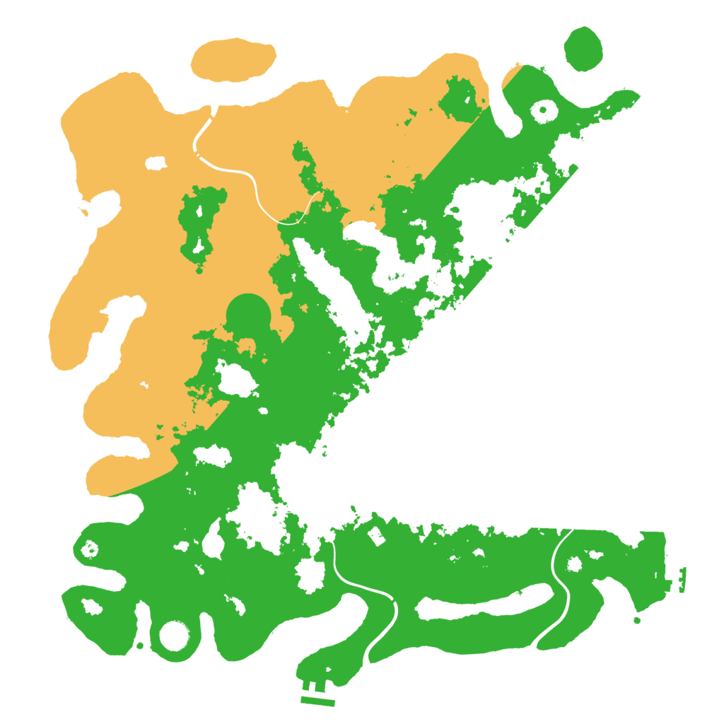 Biome Rust Map: Procedural Map, Size: 4300, Seed: 821146047