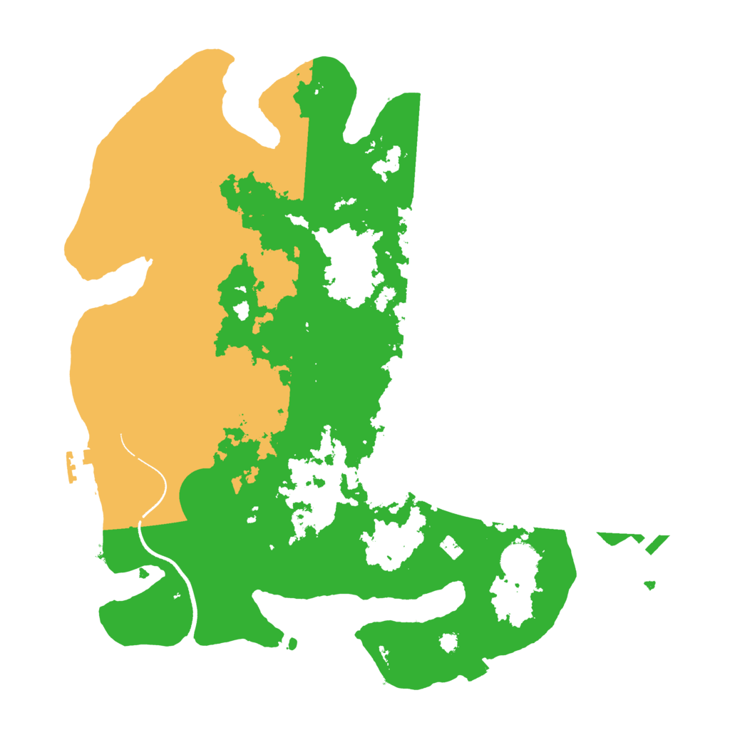Biome Rust Map: Procedural Map, Size: 3500, Seed: 400911