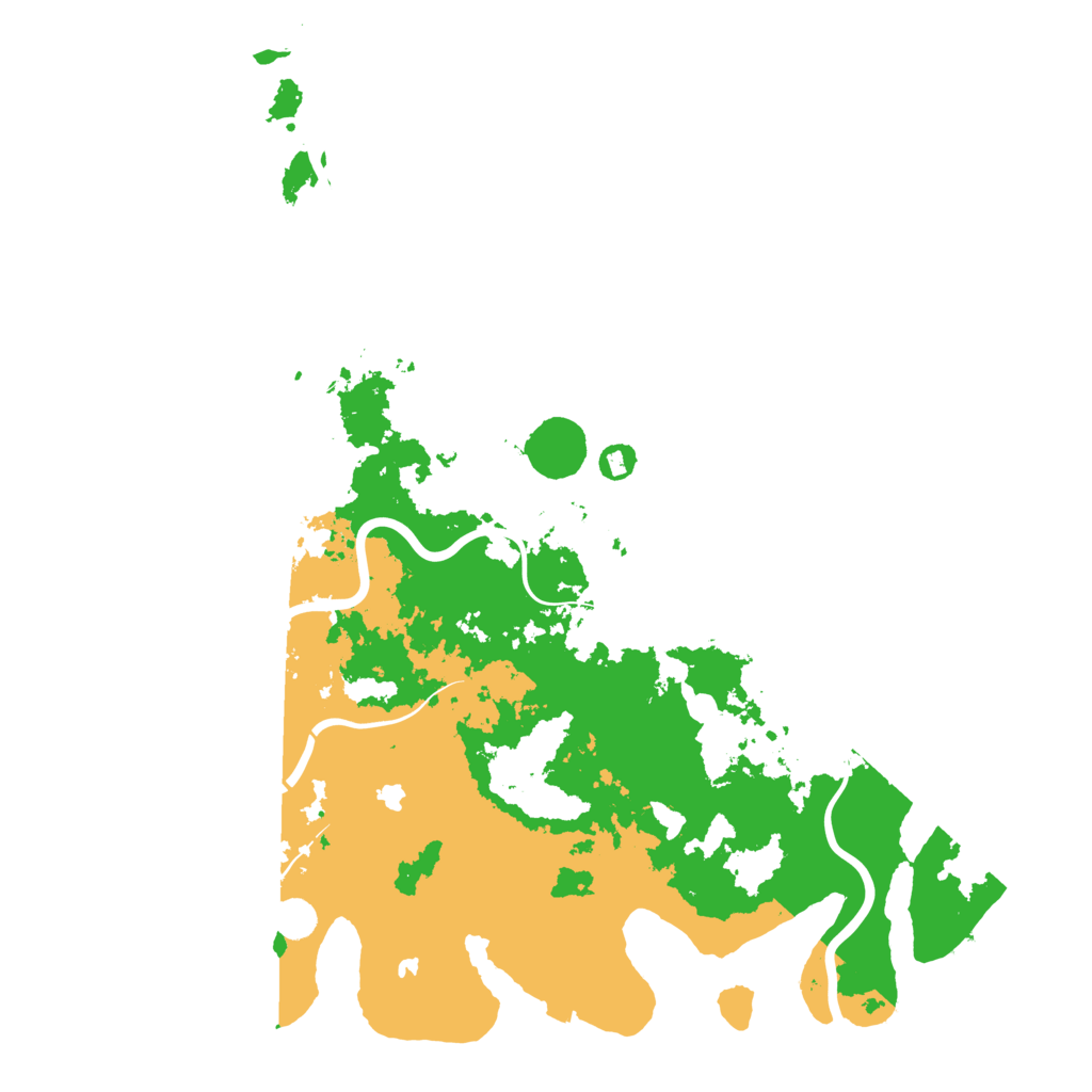 Biome Rust Map: Procedural Map, Size: 5000, Seed: 153493