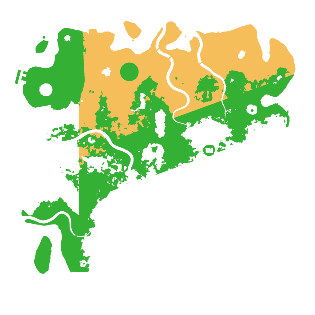 Biome Rust Map: Procedural Map, Size: 4500, Seed: 106362199