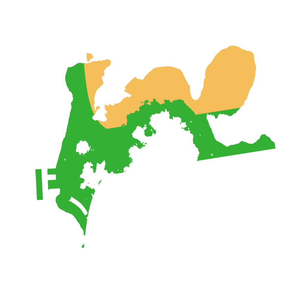 Biome Rust Map: Procedural Map, Size: 2000, Seed: 7117