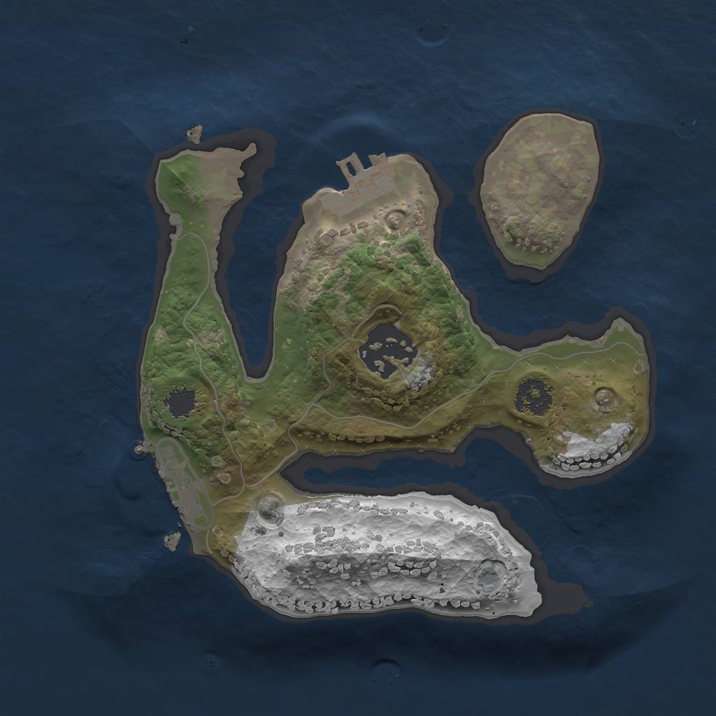 Rust Map: Procedural Map, Size: 2000, Seed: 7117, 8 Monuments