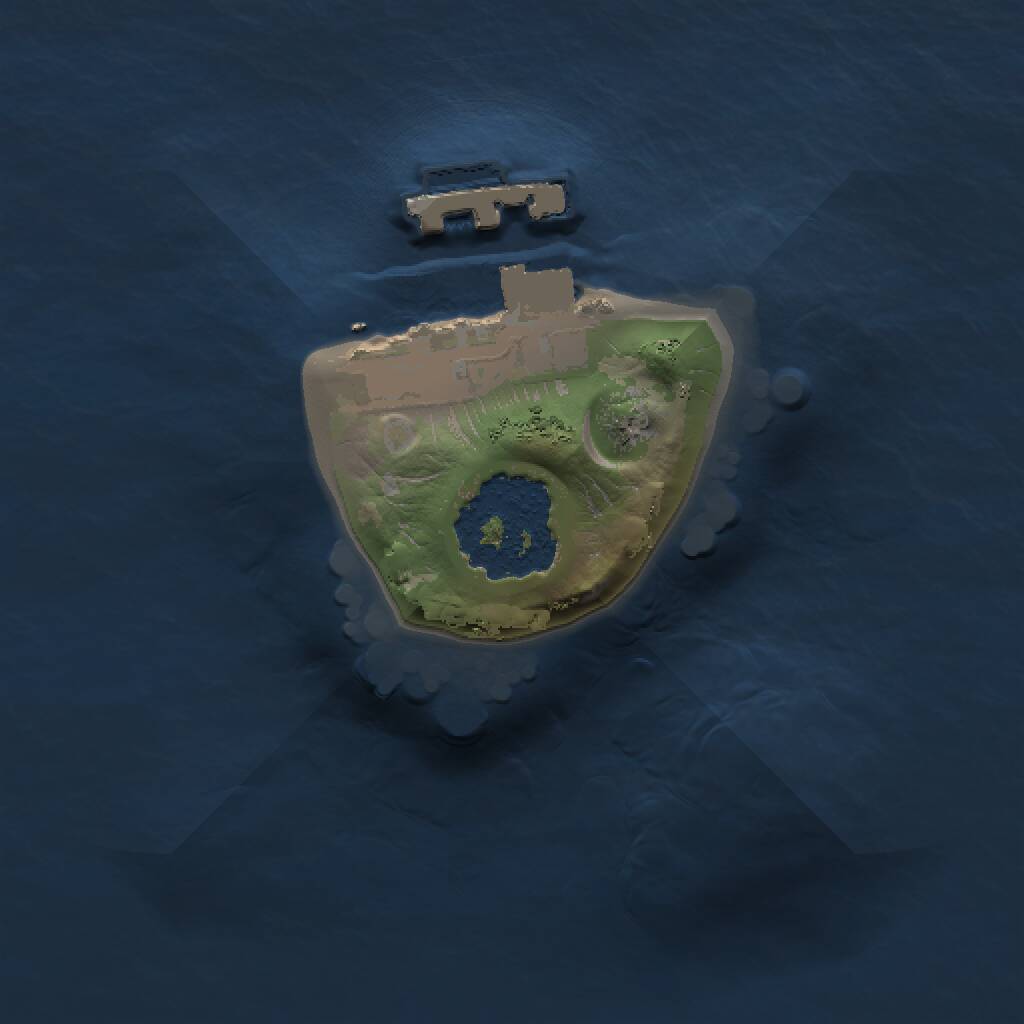 Rust Map: Procedural Map, Size: 1000, Seed: 314, 2 Monuments