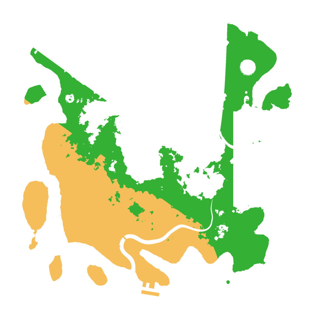 Biome Rust Map: Procedural Map, Size: 3500, Seed: 4653