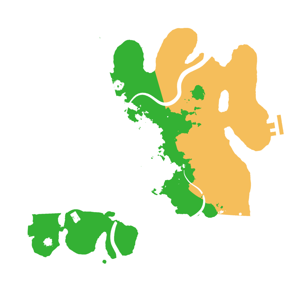 Biome Rust Map: Procedural Map, Size: 3000, Seed: 830026