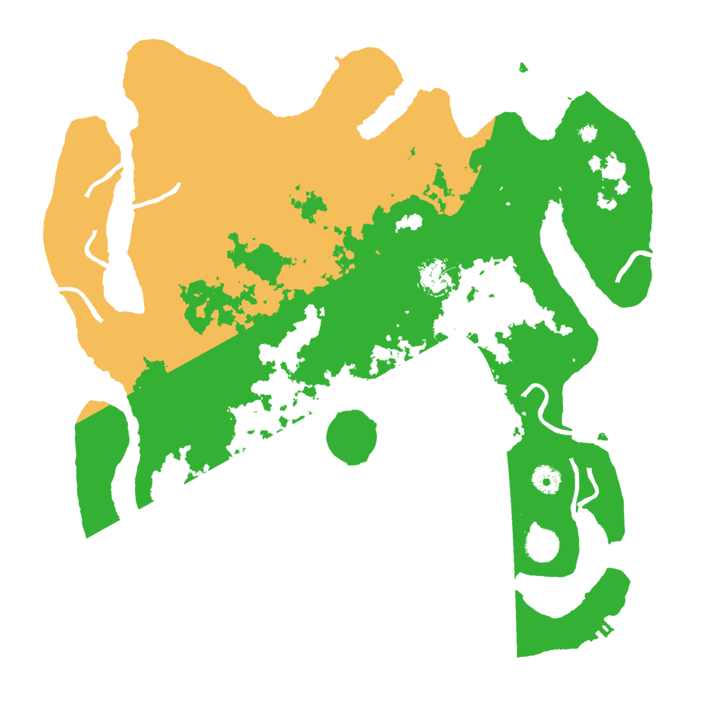 Biome Rust Map: Procedural Map, Size: 3700, Seed: 464755765