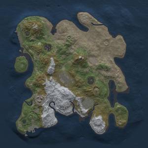 Thumbnail Rust Map: Procedural Map, Size: 3000, Seed: 345234, 11 Monuments