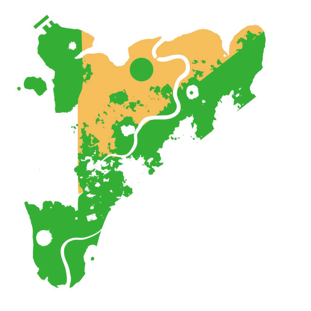 Biome Rust Map: Procedural Map, Size: 3500, Seed: 7956154