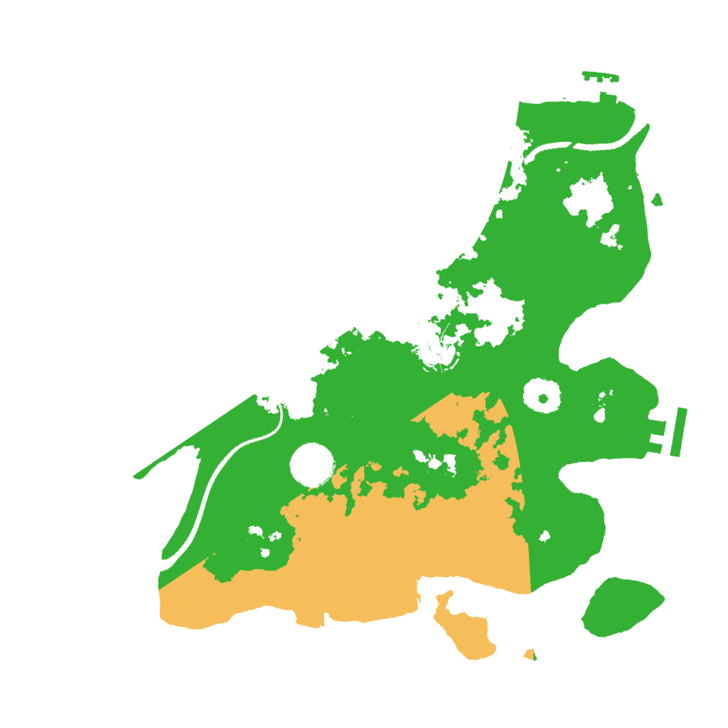 Biome Rust Map: Procedural Map, Size: 3000, Seed: 1390481795