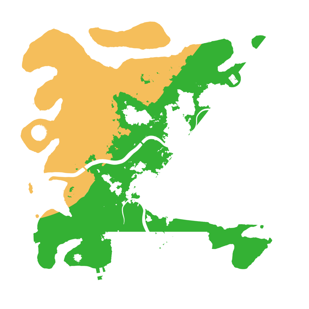 Biome Rust Map: Procedural Map, Size: 3500, Seed: 168468