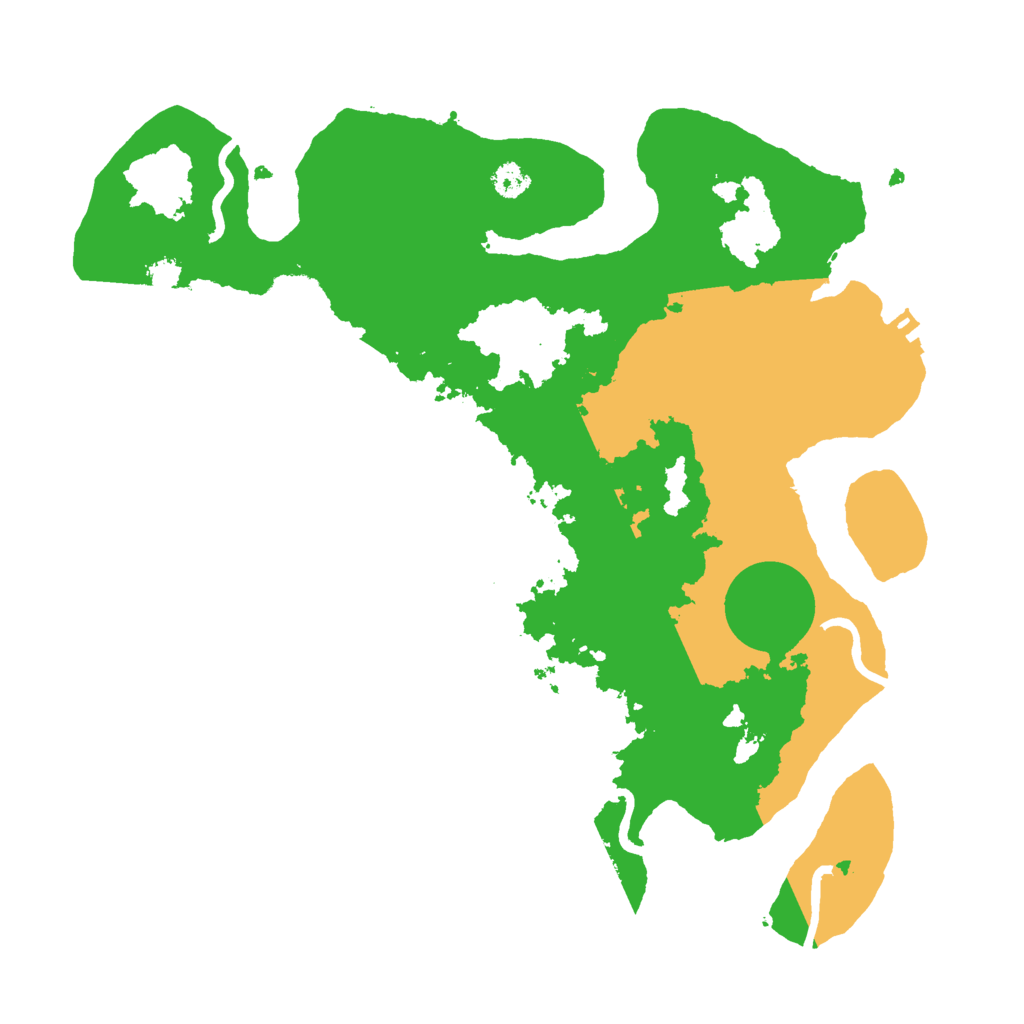 Biome Rust Map: Procedural Map, Size: 3000, Seed: 1031013870