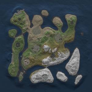 Thumbnail Rust Map: Procedural Map, Size: 2900, Seed: 3062, 16 Monuments