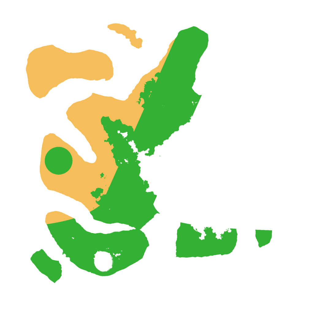 Biome Rust Map: Barren, Size: 3000, Seed: 25