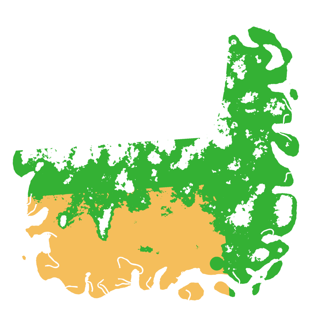 Biome Rust Map: Procedural Map, Size: 6000, Seed: 965376215