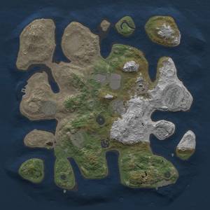 Thumbnail Rust Map: Procedural Map, Size: 3500, Seed: 71231, 20 Monuments