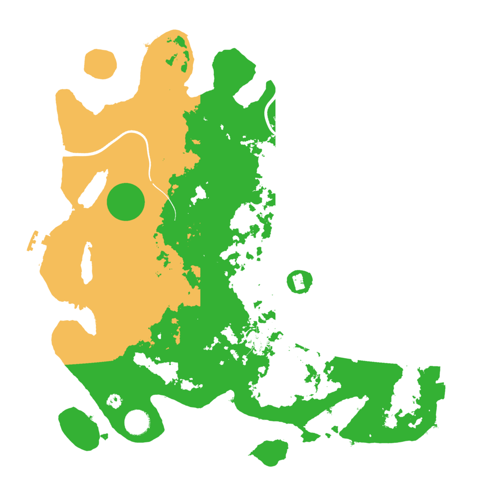 Biome Rust Map: Procedural Map, Size: 3500, Seed: 1661884284
