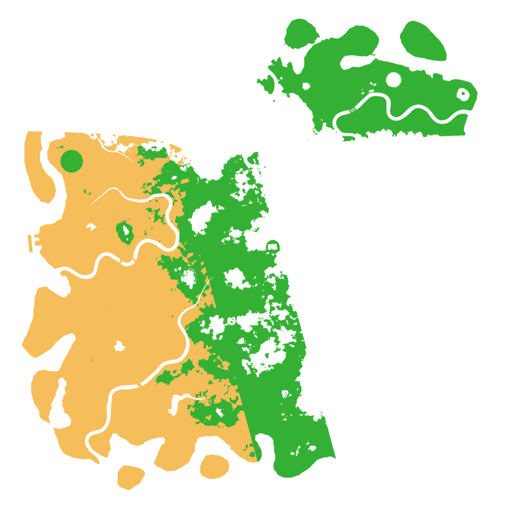 Biome Rust Map: Procedural Map, Size: 6000, Seed: 102833