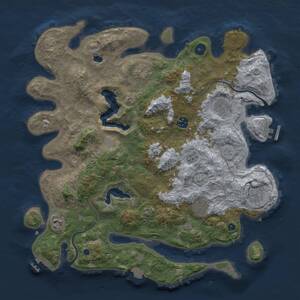 Thumbnail Rust Map: Procedural Map, Size: 4000, Seed: 704, 13 Monuments