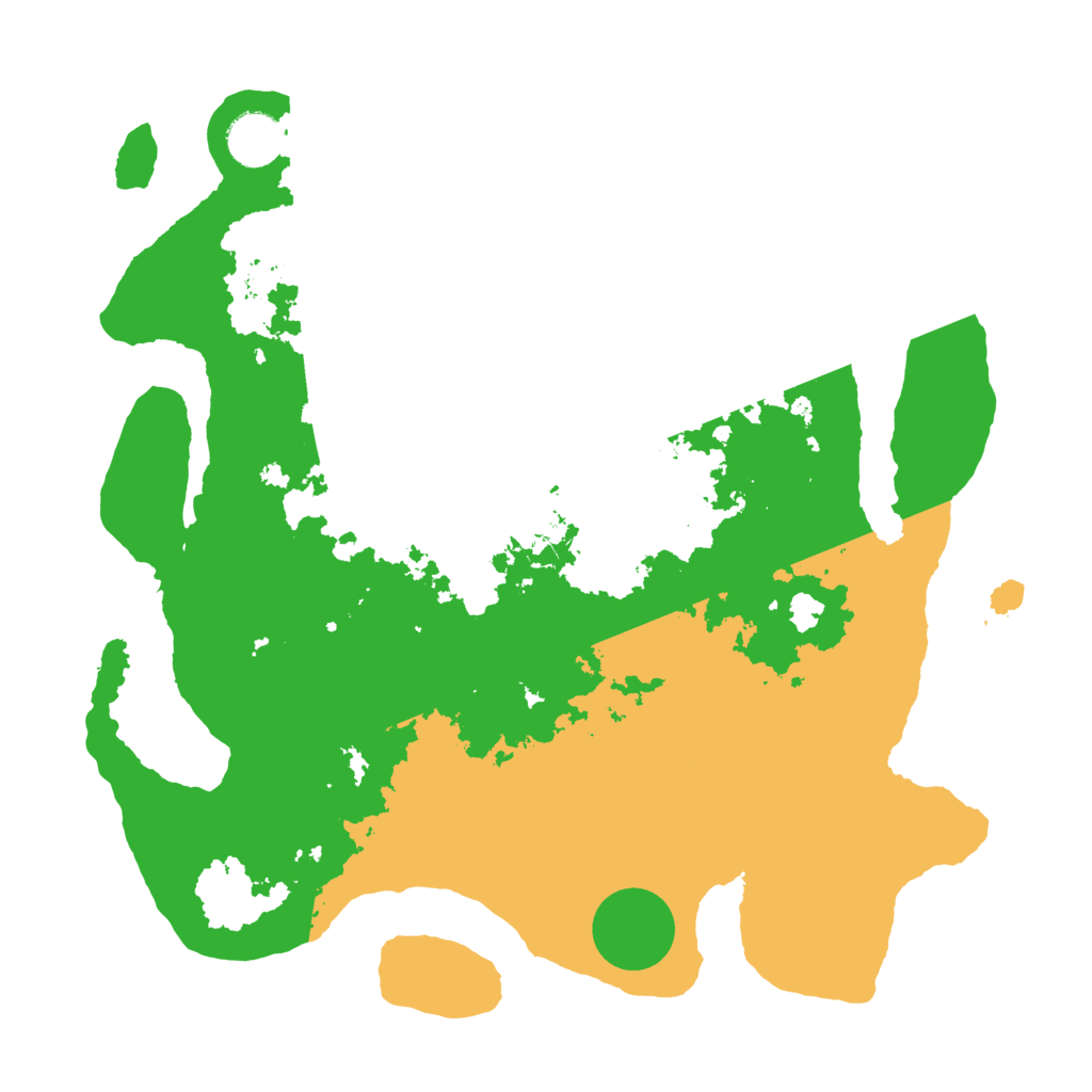 Biome Rust Map: Barren, Size: 3500, Seed: 174443847