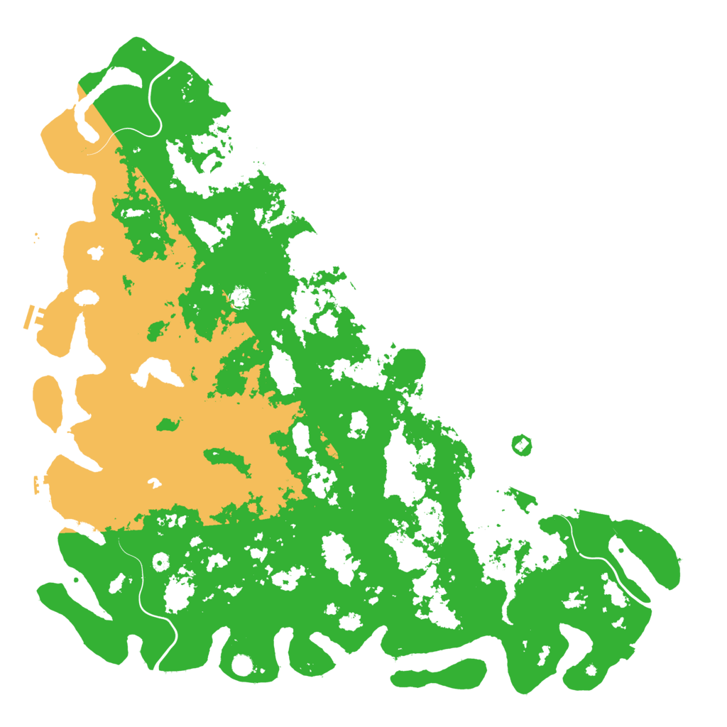 Biome Rust Map: Procedural Map, Size: 6000, Seed: 32767