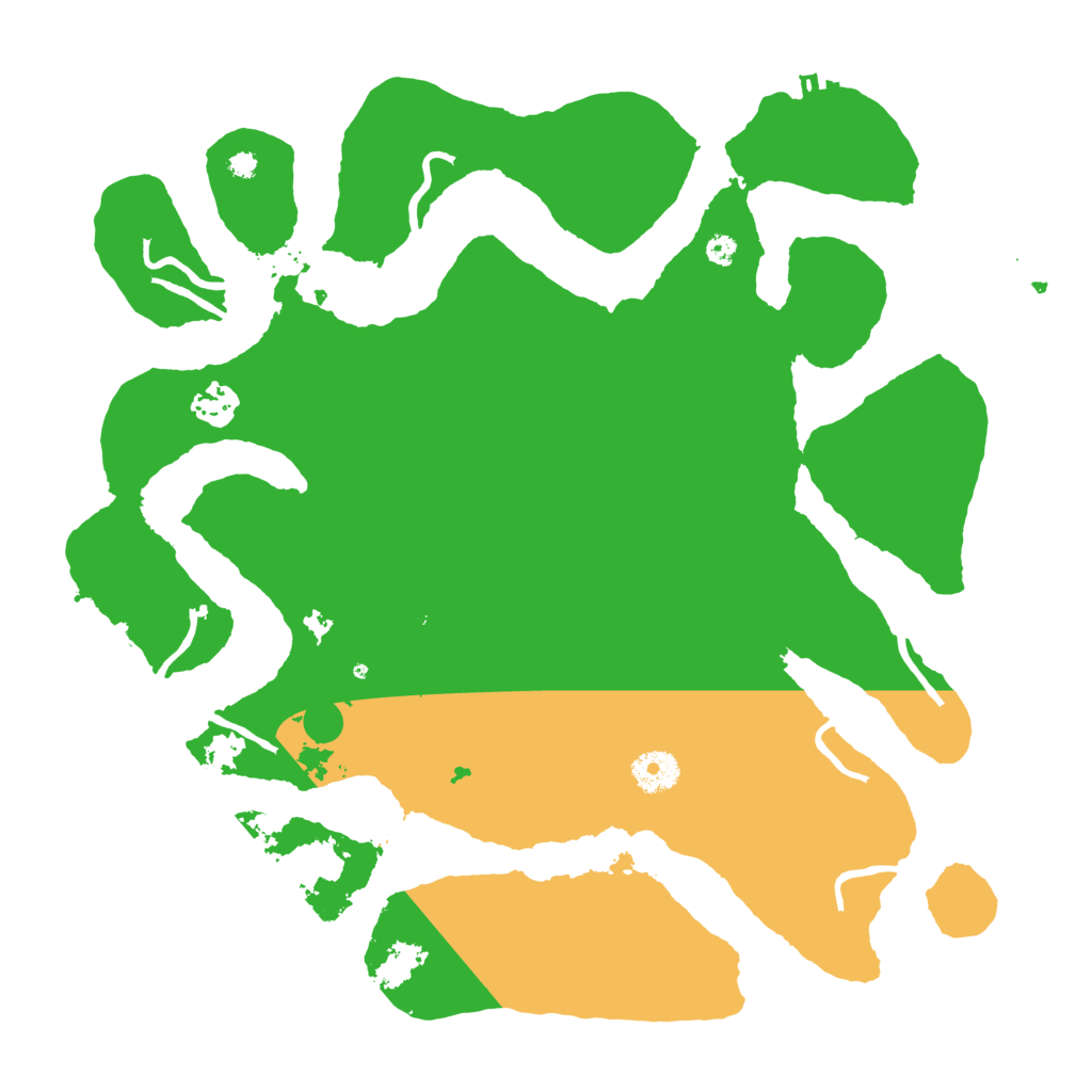 Biome Rust Map: Procedural Map, Size: 3700, Seed: 1666453102