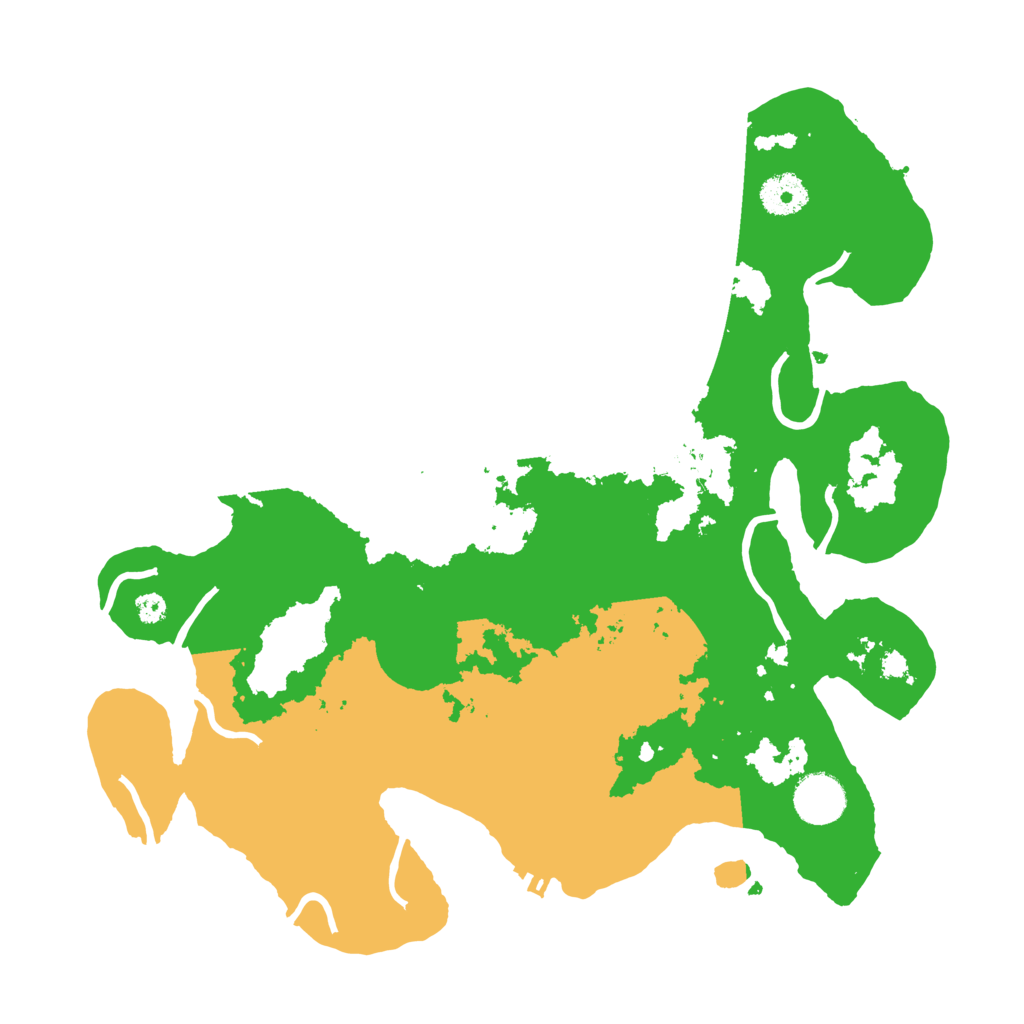Biome Rust Map: Procedural Map, Size: 3500, Seed: 3859901