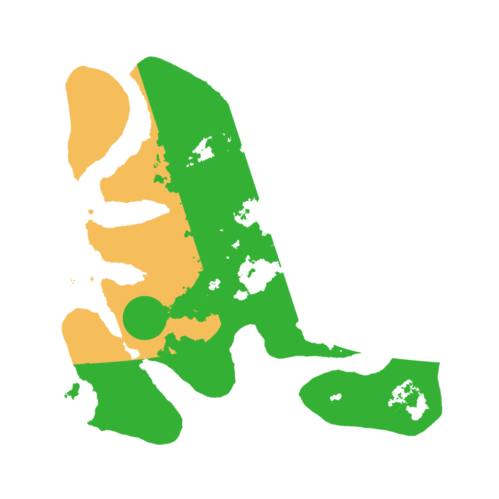 Biome Rust Map: Barren, Size: 3000, Seed: 145150