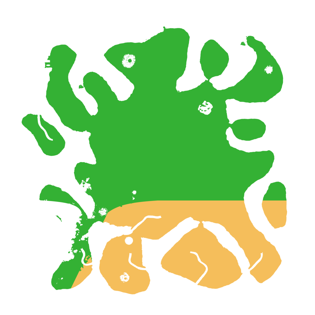 Biome Rust Map: Procedural Map, Size: 3500, Seed: 9736896