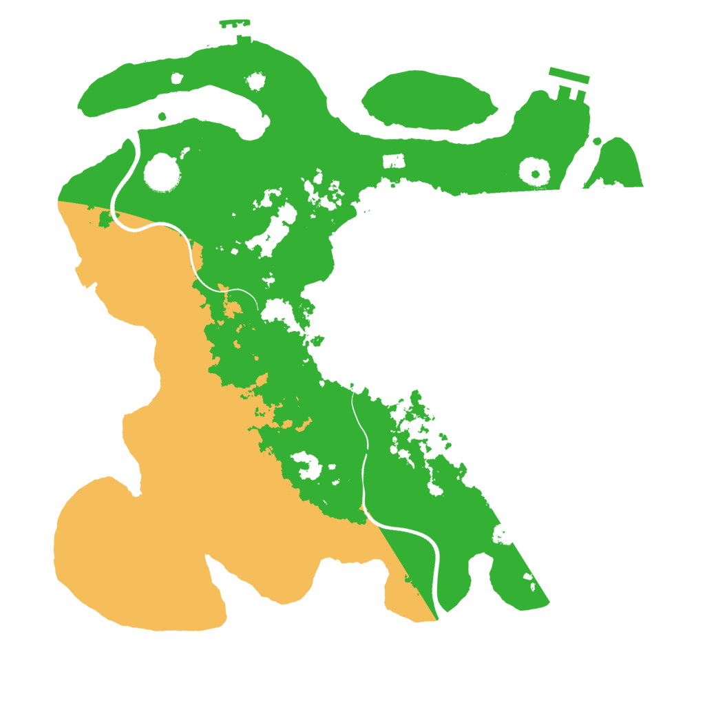 Biome Rust Map: Procedural Map, Size: 3500, Seed: 748216