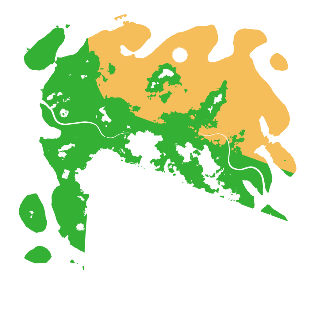 Biome Rust Map: Procedural Map, Size: 3700, Seed: 11558759