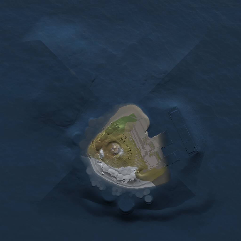 Rust Map: Procedural Map, Size: 1000, Seed: 124, 2 Monuments